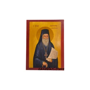 Εικόνα Άγιος Πορφύριος Καυσοκαλυβίτης ξύλινη